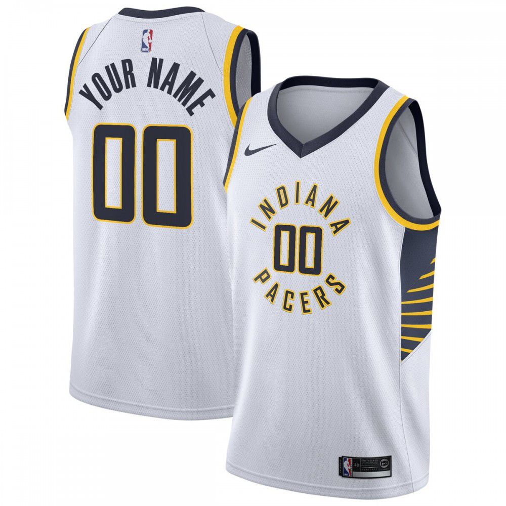 Indiana Pacers 2020/21 Swingman Custom Jersey - Association Edition - White-Pro Kit Vault | Brand New 26/27 Sports Jerseys